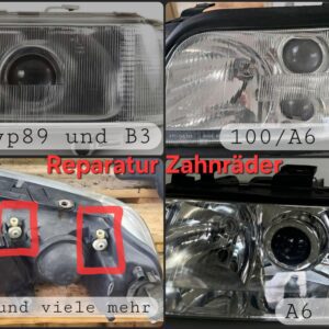 Audi Scheinwerfer Reparatur Set Ersatz Zahnrad 80 Cabrio A3 8L 100 A6 C4 C5