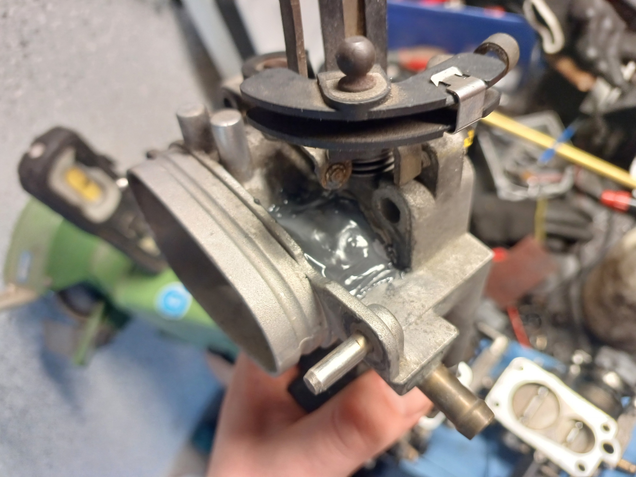 Audi V6 12V Tuning Drosselklappe vergrößert aufgefräst Ansaugung 2.6 2.8 AAH ABC – Bild 11
